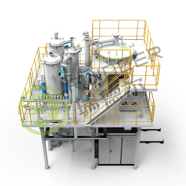 Forno CVI a carbonio pirolitico verticale di grande dimensione carico superiore/inferiore con temperatura di lavoro massima di 1300 °C