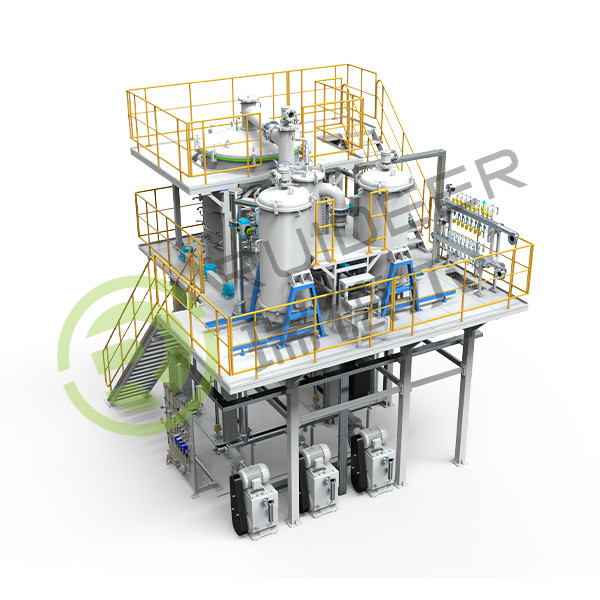 Forno CVI a carbonio pirolitico verticale di grande dimensione carico superiore/inferiore con temperatura di lavoro massima di 1300 °C