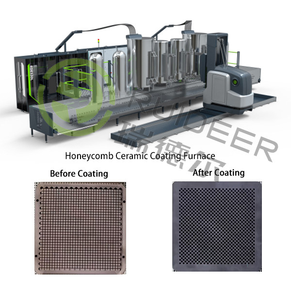Forno per rivestimento CVD in ceramica Honeycomb per temperatura di processo 700-1050C e neutralizzatore di gas non elettrico opzionale