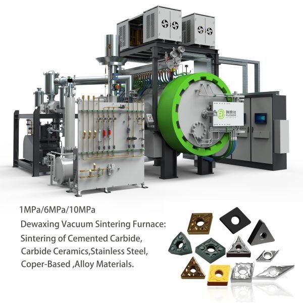 Forno HIP a sinterizzazione a pressione di 6 MPa con tecnologia di raffreddamento rapido e tasso di sventura del 98% per il carburo di tungsteno