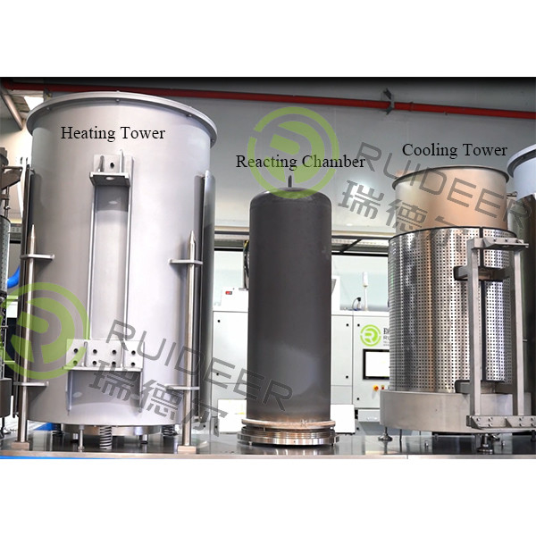 Apparecchiature per il processo di rivestimento ad alta temperatura con precursori e gas di processo TiCl4 AlCl3 CH3CN H2 N2 Ar CH4 CO CO2 HCl H2S