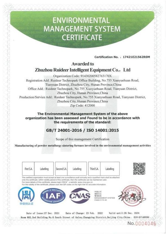 Forno a vuoto industriale ad spazio efficiente personalizzato con caratteristiche opzionali Sistema di circolazione del gas e varie specifiche