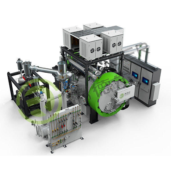 Forno a vuoto industriale ad spazio efficiente personalizzato con caratteristiche opzionali Sistema di circolazione del gas e varie specifiche