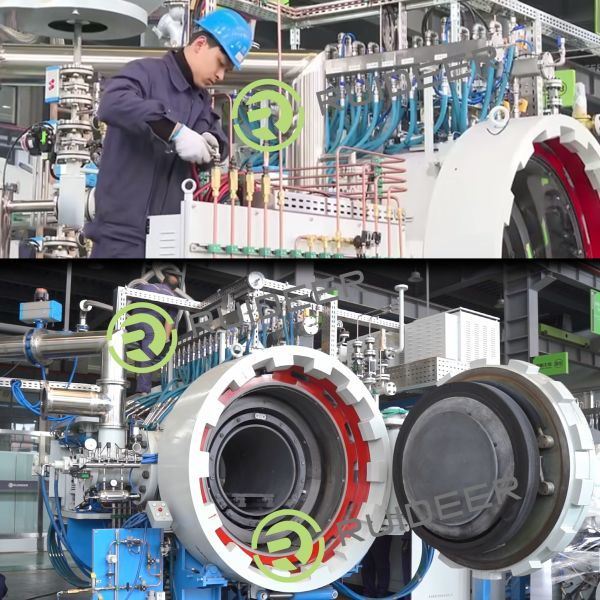 Forno a vuoto ad alta temperatura 1550C Temperatura massima di funzionamento e durata di 20 anni per applicazioni industriali